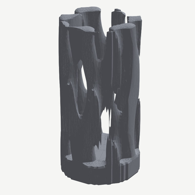 Vaso Gyroid Médio 80mm